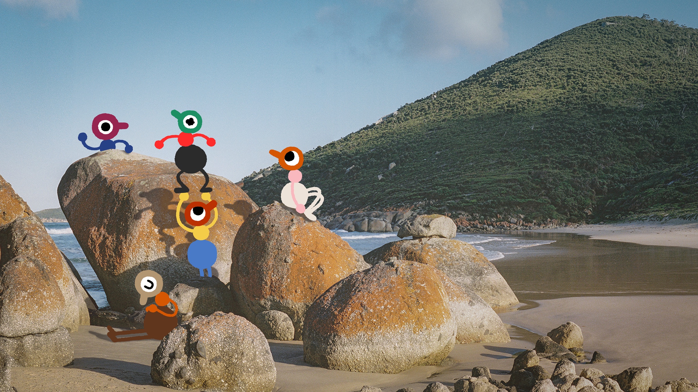 Big Walk island artwork from the official press kit